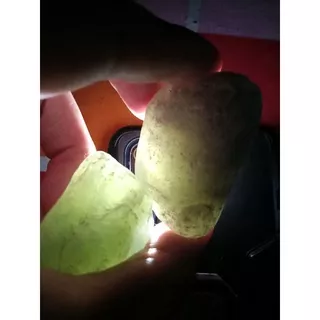 Natural Giok Air / Neon Aceh ( Rough Bahan Batu Akik - bukan bacan obi lumut sungai dareh opal )