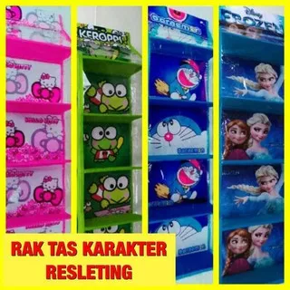 rak tas gantung karakter rak tas karakter motif hellokitty keropi dorameon