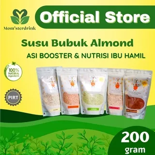 Susu Almond Bubuk utk ASI Booster alami & Bumil mengandung Chia Seed & Flax Seed / Almond Milk 200gr