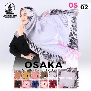 Segi Empat OSAKA By Umama Scarf / Osaka SK2 OS2 Umama Scarf Jilbab Segiempat Poly cotton MB