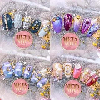 BISA CUSTOM ? MOON & STAR, KAIA, DREAMY CLOUDS, MAGICAL SEA - PREMIUM NAILS NAIL ART CUTE JAPANESE KOREAN HANDMADE