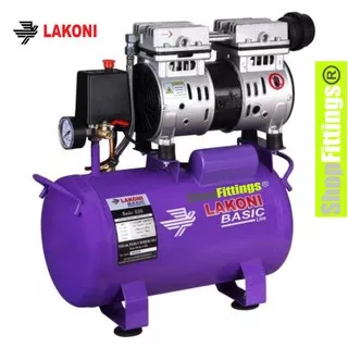 LAKONI Basic 25 S Kompresor Angin OilLess Silent Air Compressor Low 550 watt