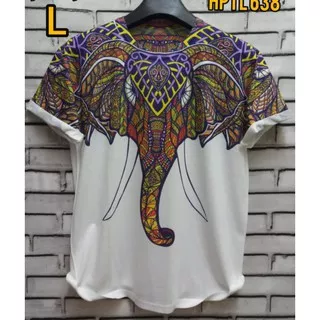 Kaos Thailand 3D printing gajah new marcelo burlon