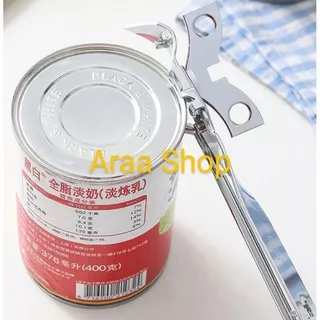 SUPER DOLL Alat Pembuka Kaleng & Tutup Botol Limun Stainless Steel / Bukaan Tutup Botol dan Kaleng / Can Opener Stainless Steel