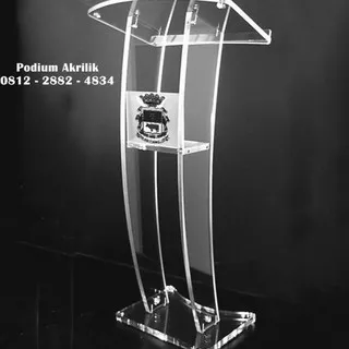 Podium Akrilik Mimbar Acrylic 12mm, Podium Akrilik Custom