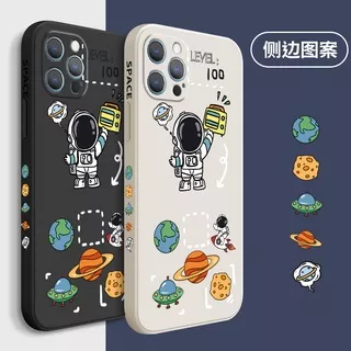 [Ready Stock]Casing iPhone 12 11 Pro Max 12 Mini X XR Xs Max 7 8 6 6s Plus Case Astronaut Phone Case Silicon Protective Cover