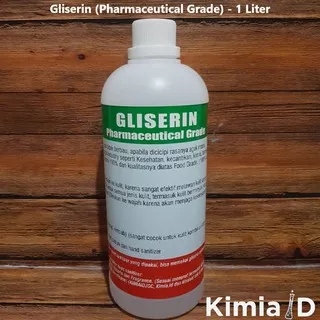 Gliserin 1 Liter - Vegetable Glycerin - Gliserin Nabati - Pelembab  Kulit - Aloe Vera - Antiseptik