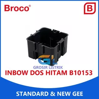 Broco Inbow Doos Hitam B10153 (IB Dus Dos Dudukan Stop Kontak Saklar Tanam) B101-53 Original Grosir