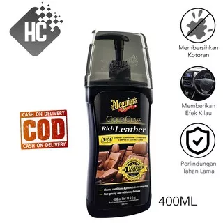 Meguiars - Meguiar`s Rich Leather Cleaner and Conditioner Pump / pembersih jok kulit mobil