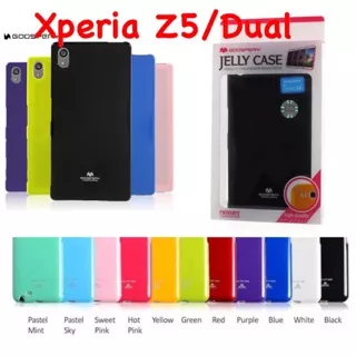 Xperia Z5 Original Mercury Goospery Jelly Glitter Case Sony Xperia Z 5