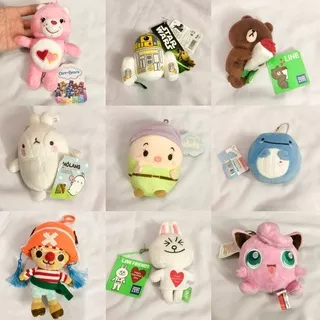 [COD] Boneka gantungan kunci dompet koin tas pokemon one piece doraemon hello kitty rilakkuma bt21