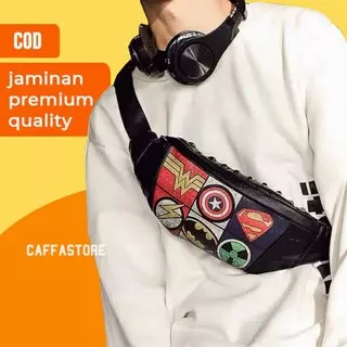 Tas Selempang Kulit Bahu Pria Waistbag Slingbag T&S HERO | tas slempang weistbag cowok premium murah