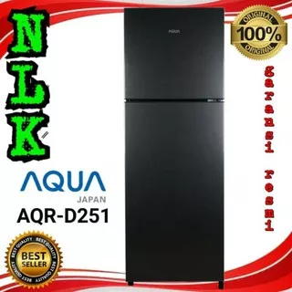 kulkas AQUA JAPAN AQR- D251 DS/LS lemari es 2 pintu no frost