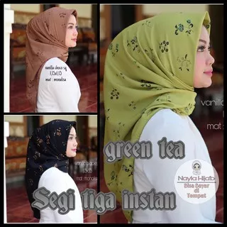 Segitiga Instan monalisa Kerudung Instan Motif Hijab Instan Motif Monalisa Nayla Hijab