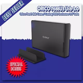 ORICO 7688U3 3.5 Inch USB3.0 External Hard Drive Enclosure BONUS FREE