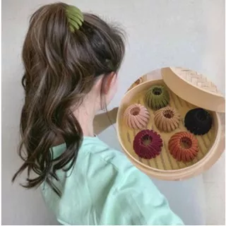 Korean New Fashion Hairclip Women Bun Clip Hair Ponytail Buckle Hair Clip Claw Bird Nest Expandable Hair Bun