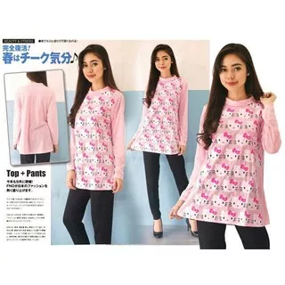 Exclusive ST HK PINK FT setelan wanita spandek pink Limited Edition