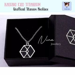 Kalung EXO Titanium / Necklace Stainless Logo Kpop