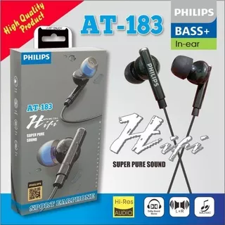 HEADSET HANDSFREE PHILIPS AT-183 SUPER PURE SOUND AT183 EARPHONE FRAGILE