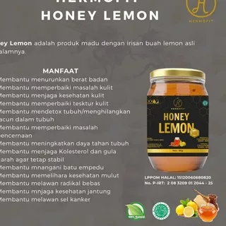 7.7 MALL HERMOFIT Honey Lemon Madu Diet Asli Pelangsing Alami Menurunkan Berat Badan Pencerah Kulit