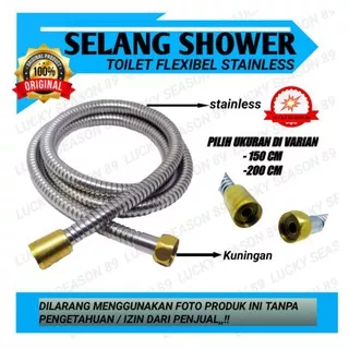 Selang Shower Tersedia 2 Ukuran 150cm-200cm Kuningan Asli Selang Shower Selang Jet Shower