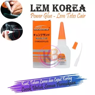 Lem Korea / Lem Tetes / Power Glue Handsome / Lem Perekat Serbaguna / Bisa Untuk Semua Permukaan / Toko Satu Gemilang