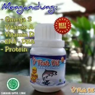 O fish Oil Minyak Ikan Salmon 30 capsul