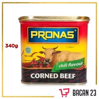 Pronas Corned Beef Chili (340gr) / Kornet Pronas / Bacan 23 - Bacan23