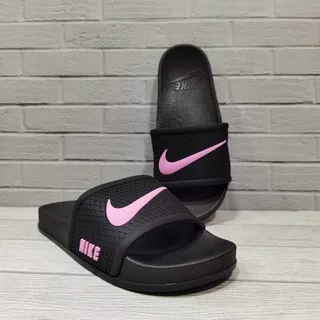 SANDAL NIKE BLACK PINK GRADE ORIGINAL 100% IMPORT/SENDAL SLIDE SANDAL SLOP OBRAL TERMURAH