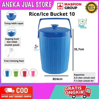 Rice Bucket / Ice Bucket / Termos Nasi / Termos Es Maspion No 10/10 Liter