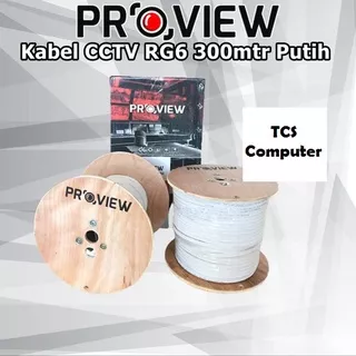 Kabel Kamera CCTV RG6 Coaxial + Power ProView Premium Ecer Per-Meter