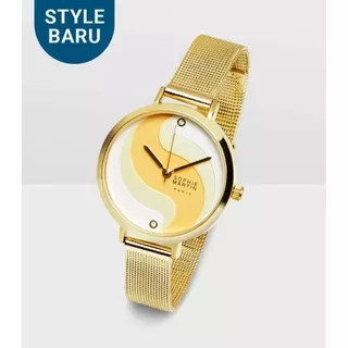 JAM TANGAN SOPHIE MARTIN WANITA STRAP MAGNET JAM TANGAN SHOPIE MARTIN OFFICIAL OMIE GOLD SOPIE