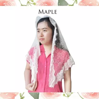 Mantilla Mantila Kerudung Misa Veil Maple