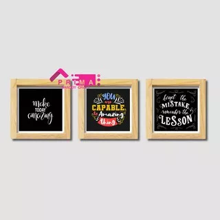 Hiasan Pajangan Dinding Walldecor Frame Kayu Quote Quotes Motivasi Dekorasi Kamar Cowok Cafe