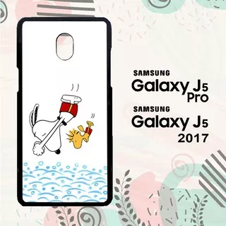 Casing Samsung J5 Pro | J5 2017 Custom Hardcase HP Snoopy Funny Swimming L0435