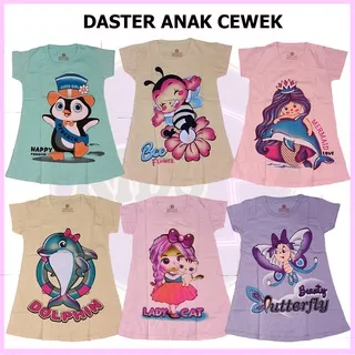 Dress Harian Anak Cewek Usia 2 sampai 6 Tahun Daster Harian Anak Perempuan