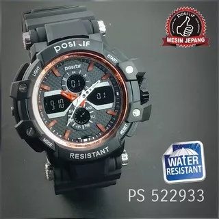 Positif 522933 Jam Tangan Pria Digital Analog Sport Double Time 100% Anti Air    BONUS: - Free Box O