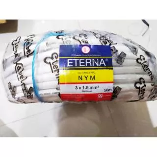 ETERNA Kabel NYM 3x1.5 50 meter / eterna kawat tembaga 3x1,5