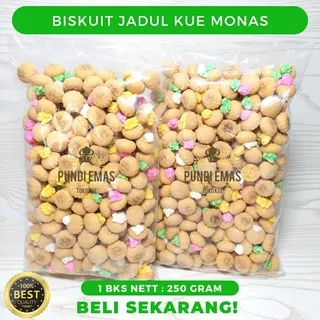 Kue Kancing / Biskuit Jadul / Kue Monas / Kembang Gula / Biskuit Warna Warni isi 250 Gram / Gem rose kiloan / Gembros