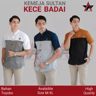 Baju Koko Pria Lengan Pendek Kombinasi Baju Muslim Terbaru Elegan Atasan Muslim Pria Koko Modern