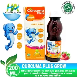 Curcuma Plus GROW Emulsion (Rasa Strawberry) 200ml