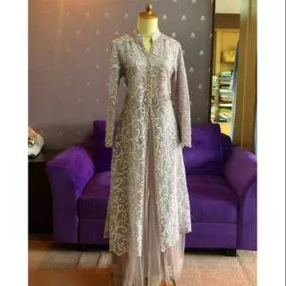 Made by order dress outer kebaya pesta request warna pesta premium original dress gamis kondangan gaun full payet Mewah