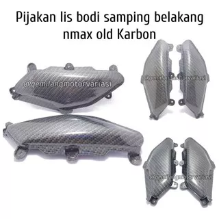 (chems racing) Cover Body Samping Belakang Sirip Karbon Carbon Kualitas Premium Nmax Old, Nmax 2016, Nmax 2016, Nmax 2017, Nmax 2018, Nmax 2019