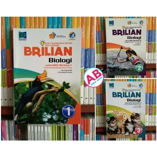 BRILIAN BIOLOGI 1,2,3 untuk SMA/MA/SMK kelas  10,11, 12 kurikulum 2013 revisi