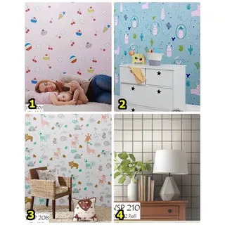 Wallpaper Sticker Dinding Motif Hewan Animal Kamar Anak Ukuran 5m