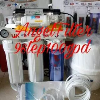 Filter RO 100Gpd 9 Step / Mesin Filter RO 100gpd 9step (Hexagonal+UV)