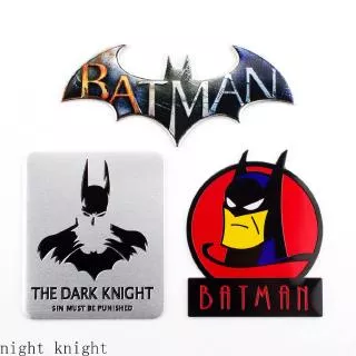 Stiker Emblem Logo Batman Night Knight 3d Bahan Metal Untuk Bagasi Belakang Mobil Honda Nissan Toyota Mazda Subaru B