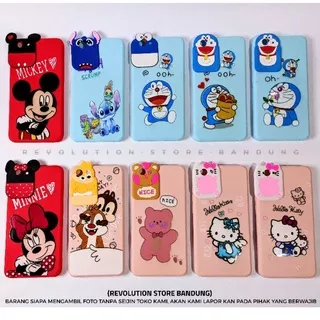 Silikon Hp Vivo 1724 Y71 Karakter Doraemon Hello Kitty Mickey Minnie Mouse Stitch Panda Tupai Bear Stitch Case Slot Card