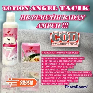 1PAKET HB ANGEL TACIK MURAH ORIGINAL 100% / BODY LOTION BPOM / HB WHITENING  / LOTION PEMUTIH BADAN