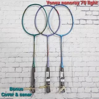 RAKET Baddminton YONEX NANORAY 70 LIGHT Free Senar BG 5 match Tas